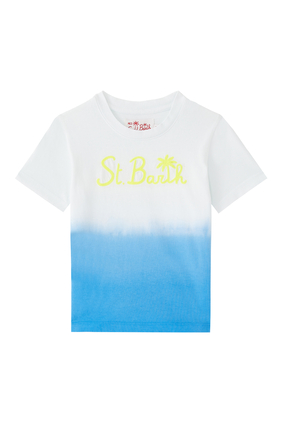 Gradient Logo Embroidery T-Shirt